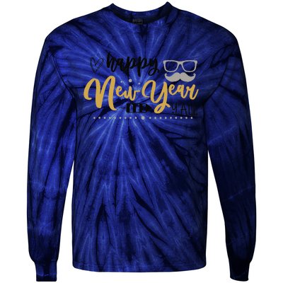 Celebrate New Year With Excitement And Joy Tie-Dye Long Sleeve Shirt