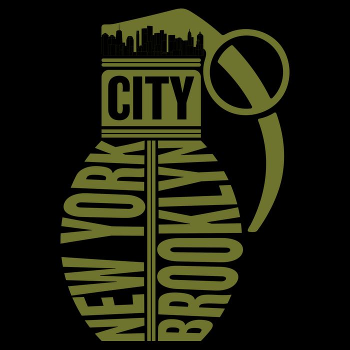 Cool New York City Brooklyn Grenade Design Backpack