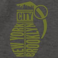 Cool New York City Brooklyn Grenade Design Vector Backpack