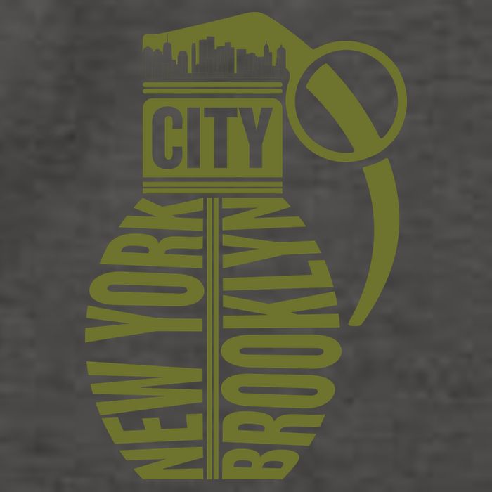 Cool New York City Brooklyn Grenade Design Vector Backpack