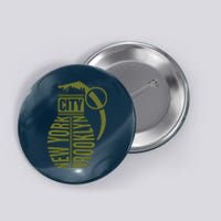 Cool New York City Brooklyn Grenade Design Button