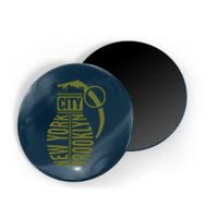 Cool New York City Brooklyn Grenade Design Magnet