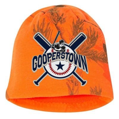 Cooperstown New York Baseball Game Family Vacation Kati - Camo Knit Beanie