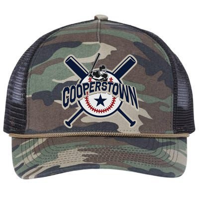 Cooperstown New York Baseball Game Family Vacation Retro Rope Trucker Hat Cap