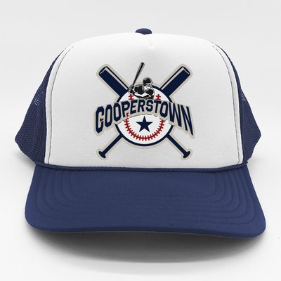 Cooperstown New York Baseball Game Family Vacation Trucker Hat