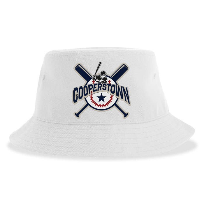 Cooperstown New York Baseball Game Family Vacation Sustainable Bucket Hat