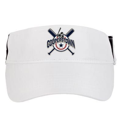 Cooperstown New York Baseball Game Family Vacation Adult Drive Performance Visor