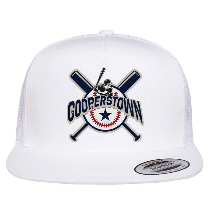 Cooperstown New York Baseball Game Family Vacation Flat Bill Trucker Hat