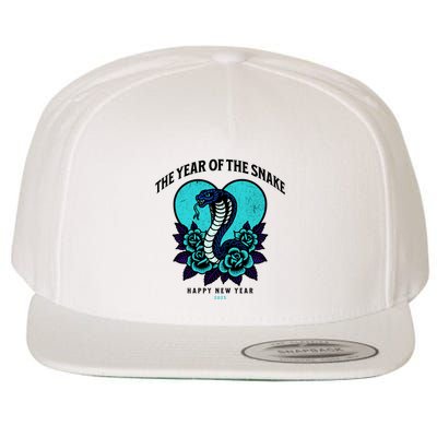 Chinese New Year Of The Snake 2025 Wool Snapback Cap