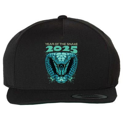 Chinese New Year Of The Snake 2025 Wool Snapback Cap