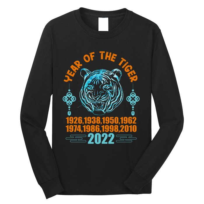 Chinese New Year Tiger Celebration Graphic Long Sleeve Shirt