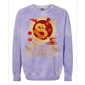 Chinese New Year 2025 Year Of The Snake Happy New Year 2025 Colorblast Crewneck Sweatshirt