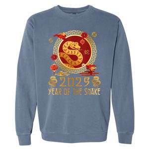 Chinese New Year 2025 Year Of The Snake Happy New Year 2025 Garment-Dyed Sweatshirt