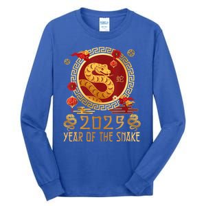 Chinese New Year 2025 Year Of The Snake Happy New Year 2025 Tall Long Sleeve T-Shirt