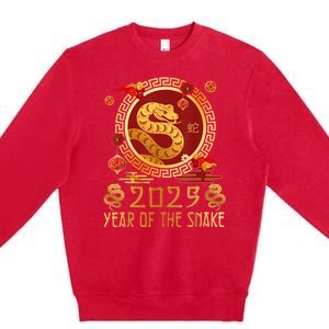 Chinese New Year 2025 Year Of The Snake Happy New Year 2025 Premium Crewneck Sweatshirt