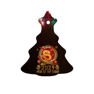 Chinese New Year 2025 Year Of The Snake Happy New Year 2025 Ceramic Tree Ornament