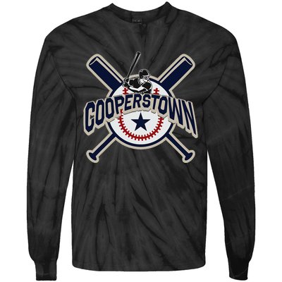 Cooperstown New York Baseball Game Family Tie-Dye Long Sleeve Shirt