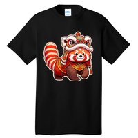 Chinese New Year Red Panda Lion Dance Lunar New Year 2024 Tall T-Shirt