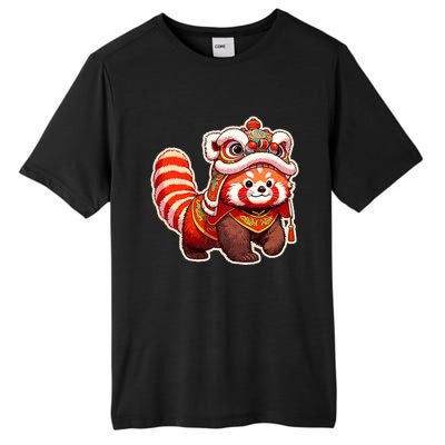 Chinese New Year Red Panda Lion Dance Lunar New Year 2024 Tall Fusion ChromaSoft Performance T-Shirt