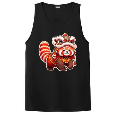 Chinese New Year Red Panda Lion Dance Lunar New Year 2024 PosiCharge Competitor Tank