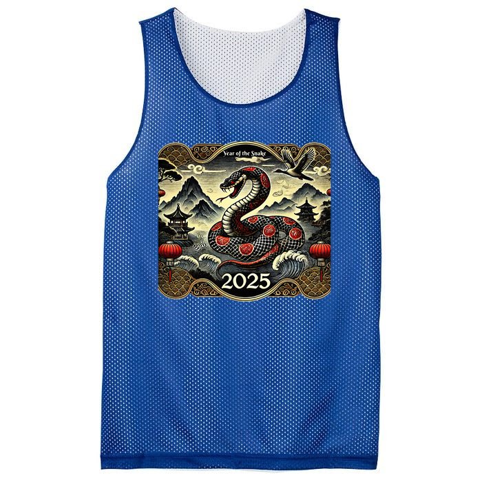 Chinese New Year Of The Snake 2025 Mesh Reversible Basketball Jersey Tank