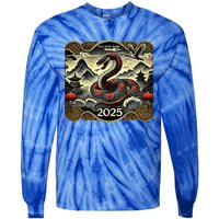 Chinese New Year Of The Snake 2025 Tie-Dye Long Sleeve Shirt