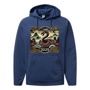 Chinese New Year Of The Snake 2025 Performance Fleece Hoodie