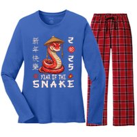 Chinese New Year Year Of The Snake Women's Long Sleeve Flannel Pajama Set 