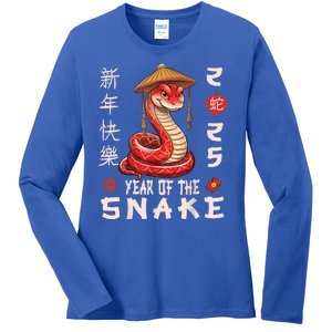 Chinese New Year Year Of The Snake Ladies Long Sleeve Shirt