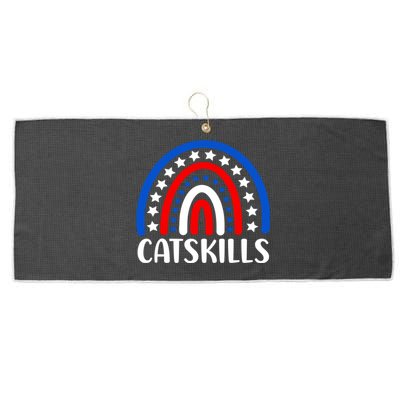 Catskills New York Gift I Love Catskills New Usa Great Gift Large Microfiber Waffle Golf Towel