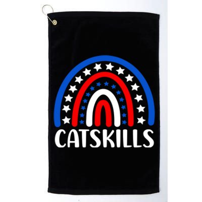 Catskills New York Gift I Love Catskills New Usa Great Gift Platinum Collection Golf Towel