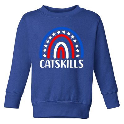 Catskills New York Gift I Love Catskills New Usa Great Gift Toddler Sweatshirt