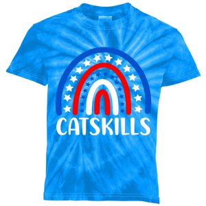 Catskills New York Gift I Love Catskills New Usa Great Gift Kids Tie-Dye T-Shirt