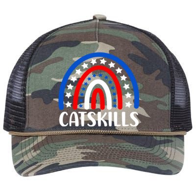 Catskills New York Gift I Love Catskills New Usa Great Gift Retro Rope Trucker Hat Cap