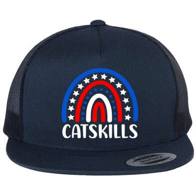 Catskills New York Gift I Love Catskills New Usa Great Gift Flat Bill Trucker Hat