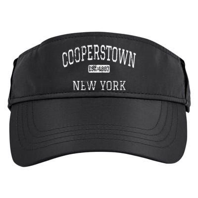 Cooperstown New York NY Vintage Adult Drive Performance Visor