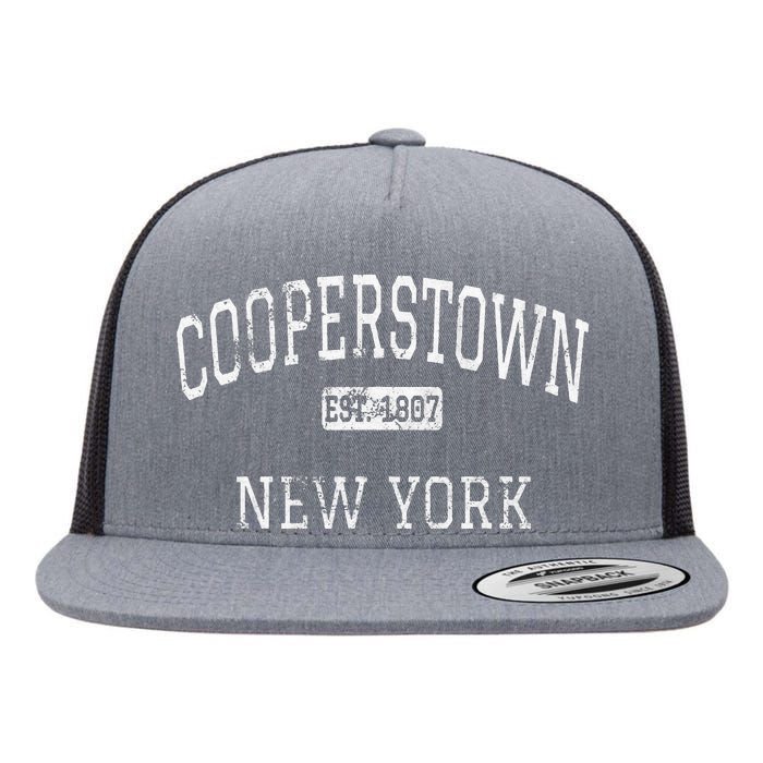 Cooperstown New York NY Vintage Flat Bill Trucker Hat