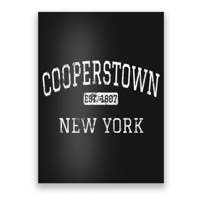 Cooperstown New York NY Vintage Poster
