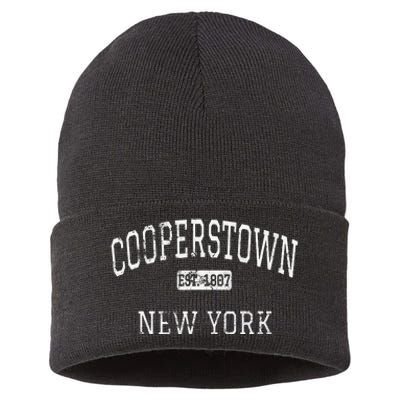 Cooperstown New York NY Vintage Sustainable Knit Beanie