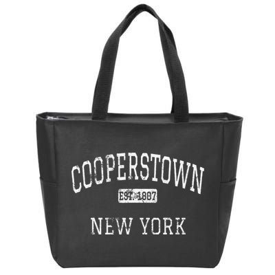 Cooperstown New York NY Vintage Zip Tote Bag