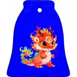 Chinese New Year 2024 Baby Dragon Gifts Celebration  Ceramic Bell Ornament