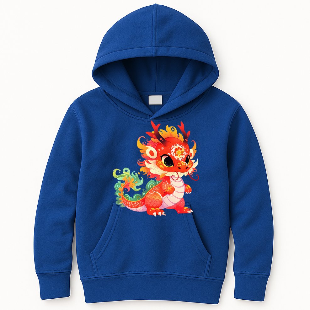 Chinese New Year 2024 Baby Dragon Gifts Celebration  Kids Hoodie