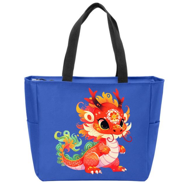 Chinese New Year 2024 Baby Dragon Gifts Celebration  Zip Tote Bag