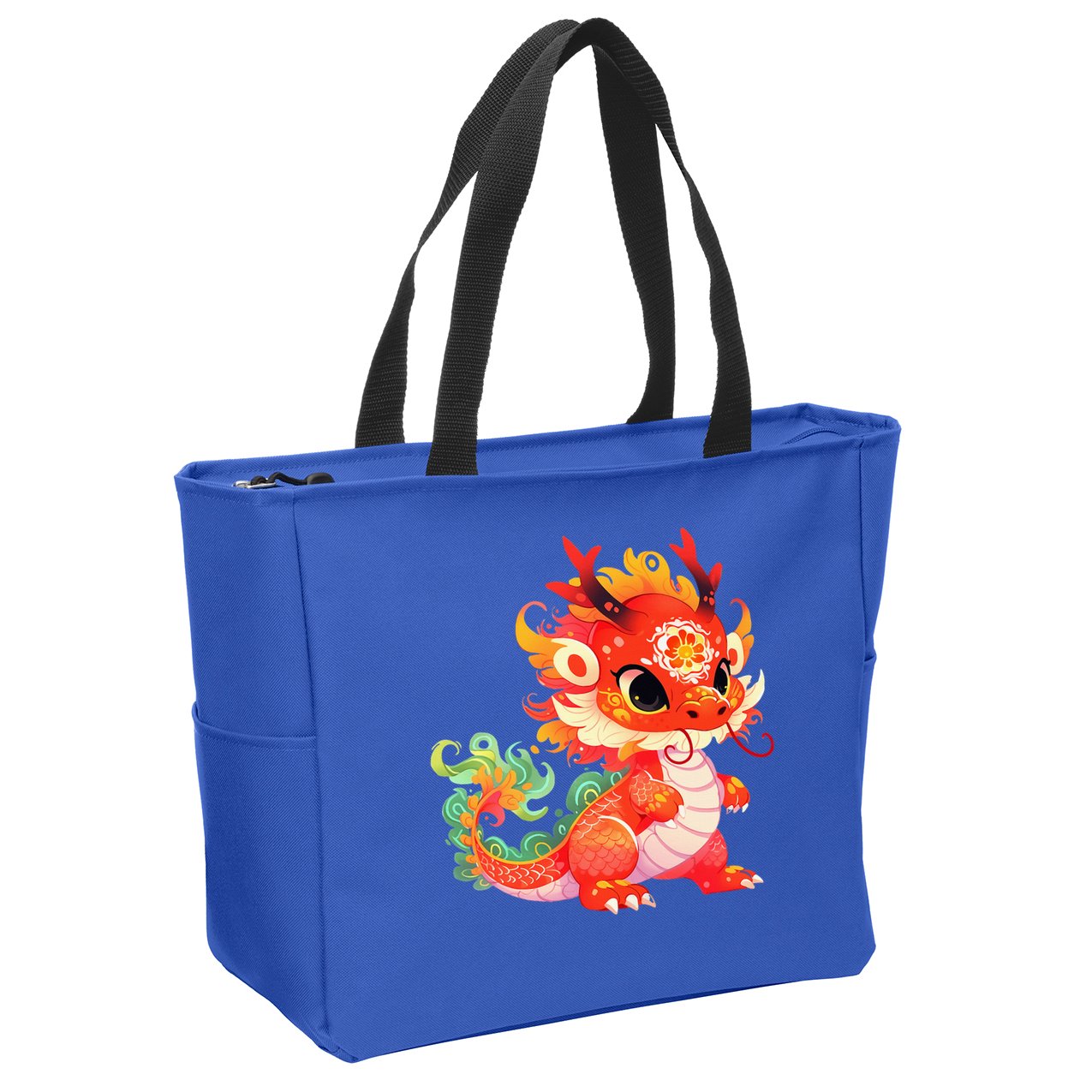 Chinese New Year 2024 Baby Dragon Gifts Celebration  Zip Tote Bag