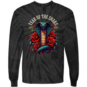 Chinese New Year Of The Snake 2025 Tie-Dye Long Sleeve Shirt