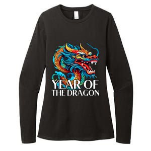 Chinese New Year Zodiac Year Of The Wood Dragon 2024 Womens CVC Long Sleeve Shirt