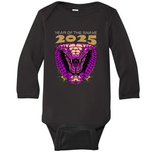 Chinese New Year Of The Snake 2025 Baby Long Sleeve Bodysuit