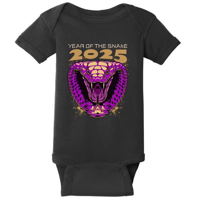 Chinese New Year Of The Snake 2025 Baby Bodysuit