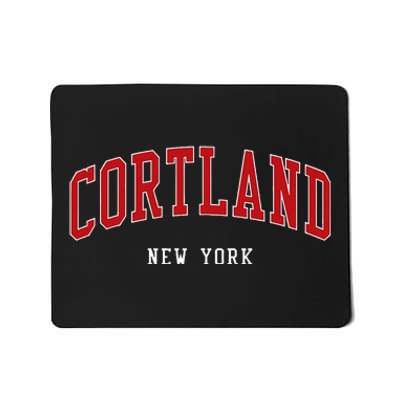 Cortland New York Varsity Sports Style Mousepad