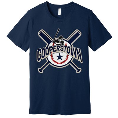 Cooperstown New York Baseball Game Family Vacation Premium T-Shirt